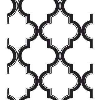 Devine Color Cable Stitch Wallpaper   Black & White