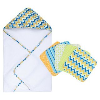 Levi 6pc Hooded Towel and Wash Cloth Set