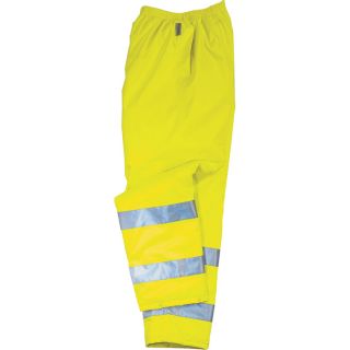 Ergodyne GloWear Class E Thermal Pants   Lime, Large, Model 8925