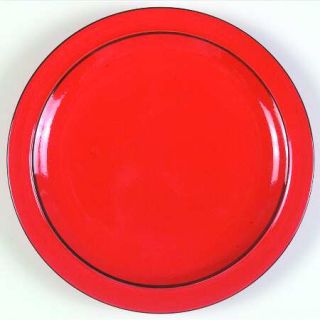 Thomas Flame Dinner Plate, Fine China Dinnerware   Scandic Line, Red W/Brown Tri