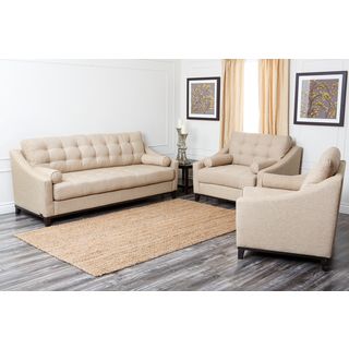 Abbyson Living Alexandria 3 piece Fabric Sofa Set