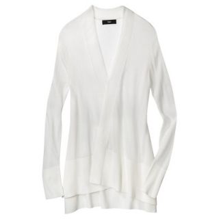 Mossimo Womens Open Front Cardigan   White L