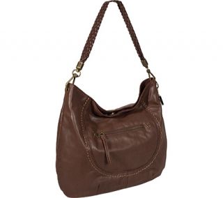 Womens THE SAK Indio Leather Hobo 106190   Walnut Casual Handbags