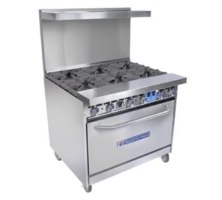 Bakers Pride 36 6 Burner Gas Range, NG