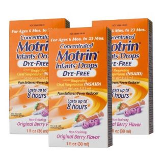 Motrin Infants Drops   Original Berry   3 Pack