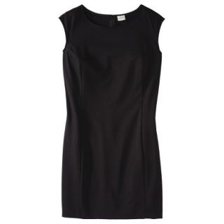 Merona Womens Plus Size Sleeveless Ponte Sheath Dress   Black 2