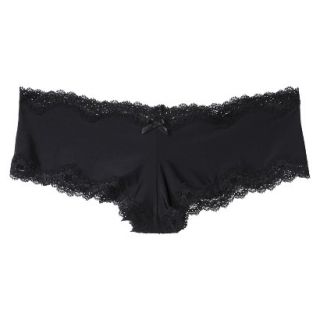 Gilligan & OMalley Womens Micro With Lace Cheeky Hipster   Black XL