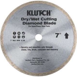 Klutch 7 Inch Continuous Rim Diamond Blade