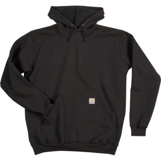Carhartt Hooded Pullover Sweatshirt   Black, Small, Regular Style, Model K121
