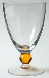 Vietri Prism Glass Iced Tea   Multicolor Balls On Stem,Clear Bowl