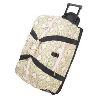 Wildkin Good Times Rolling Duffel Backpack   Green/ Pink