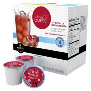 Keurig Vitamin Burst Strawberry Pomegranate Iced Fruit Brew K Cups 16 ct