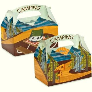 Lets Go Camping Empty Favor Boxes