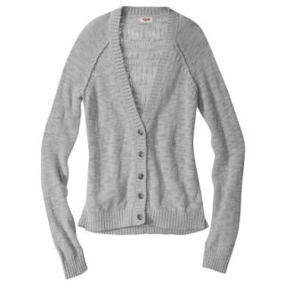Mossimo Supply Co. Juniors Pointelle Back Cardigan   Gray L(11 13)