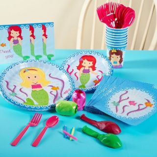 Mermaids Party Pack for 16   Multicolor