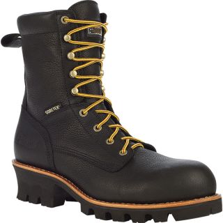 Rocky Great Oak 8 Inch Gore Tex Waterproof Logger Boot   Black, Size 8 1/2 Wide,