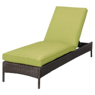 Threshold Lime Green Wicker Chaise Lounge Patio Furniture, Belvedere Collection