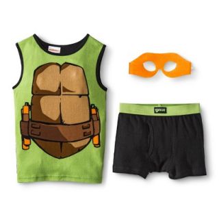 Teenage Mutant Ninja Turtles Michelangelo Boys Tank/Underwear Set w/ Mask  