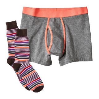 Mossimo Supply Co. Mens Boxer Briefs and Socks 2pc Set   Coral Orange XL