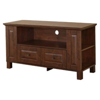 Tv Stand Walker Edison Wood TV Stand with Media Storage   Brown (44)
