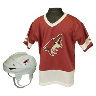 Franklin sports NHL Coyotes Kids Jersey/Helmet Set  OSFM ages 5 9