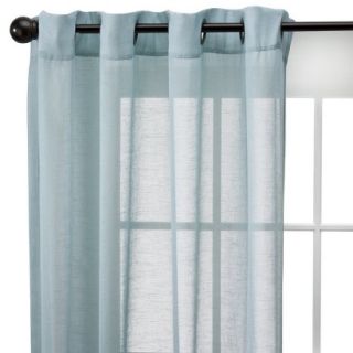 Threshold Linen Grommet Window Sheer   Blue (54x95)