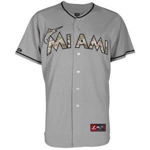 Miami Marlins Majestic MLB Desert Camo Replica Jersey
