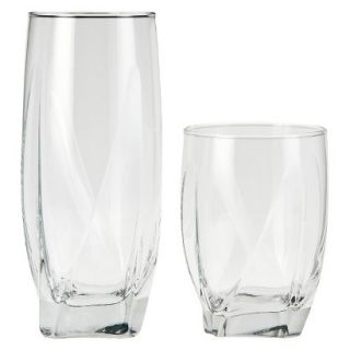 Threshold Ridley Glass Tumblers Set of 12   Clear