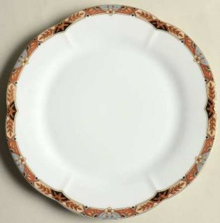 Tirschenreuth Versailles Salad Plate, Fine China Dinnerware   Palais,Rust,Blue,B