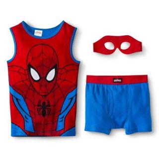 Spider Man Boys Tank/Underwear Set w/ Mask   Red S