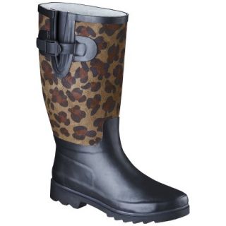 Womens Adara Rain Boot  Brown Leopard 8