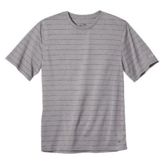 C9 By Champion Mens Advanced Duo Dry Striped Crew Neck Tee   Hardware Gray XL
