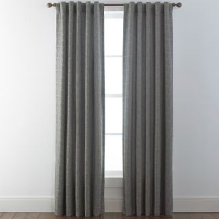 Studio Glacier Rod Pocket/Back Tab Curtain Panel, Gray