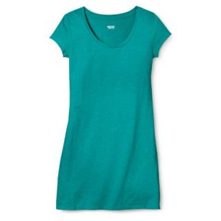 Mossimo Supply Co. Juniors T Shirt Dress   Biscayne Turquoise L(11 13)