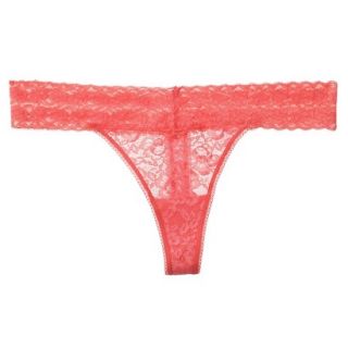Gilligan & OMalley Womens All Over Lace Thong   Fresh Melon M