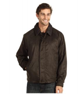 Rainforest Micro Suede Twill Bomber with Removable Zip Out Liner Mens Coat (Brown)