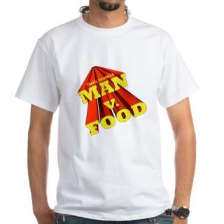  Man v. Food Logo White T Shirt