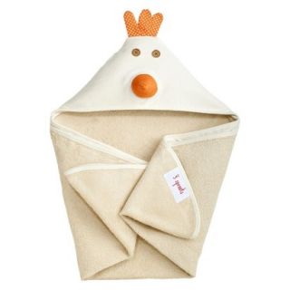 3 Sprouts Chicken Hooded Towel   Newborn/Infant
