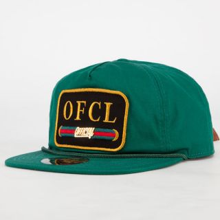 Ofcl Guuch Mens Strapback Hat Green Combo One Size For Men 237310549