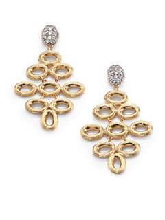 Marco Bicego Siviglia Diamond, 18K Yellow & White Gold Chandelier Earrings   Gol