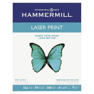 Hammermill Laser Print Office Paper, 98 Brightness, 32 lb   White (500 Sheets