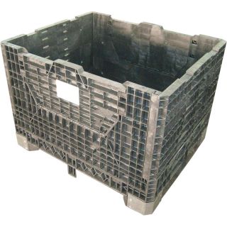 Triple Diamond Plastics Heavy Duty Collapsible Bulk Storage Container   48 Inch