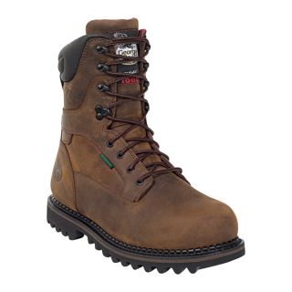 Georgia 9 Inch Insulated Waterproof Work Boot   Brown, Size 9 1/2 Wide, Model