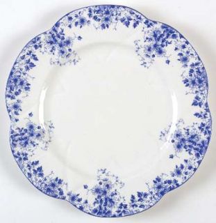 Shelley Dainty Blue Salad Plate, Fine China Dinnerware   Dainty Shape,Blue Flowe