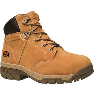 Timberland Mens Helix 6 Inch Insulated Waterproof Composite Safety Toe Wheat Nubuck Boots, Size 13 W   91645
