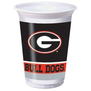 Georgia Bulldogs 20 oz. Plastic Cups