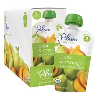 Plum Organics Second Blends Pear Mango 4 ounce Pouch (pack Of 6)
