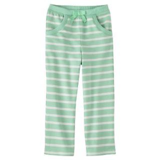 Genuine Kids from OshKosh Infant Toddler Girls Stripe Lounge Pant   Green 3T