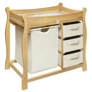 Changing Table with Hamper and Baskets   Natural