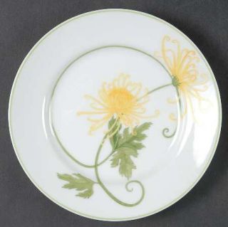 Denby Langley Dreaming Bread & Butter Plate, Fine China Dinnerware   Yellow Flow
